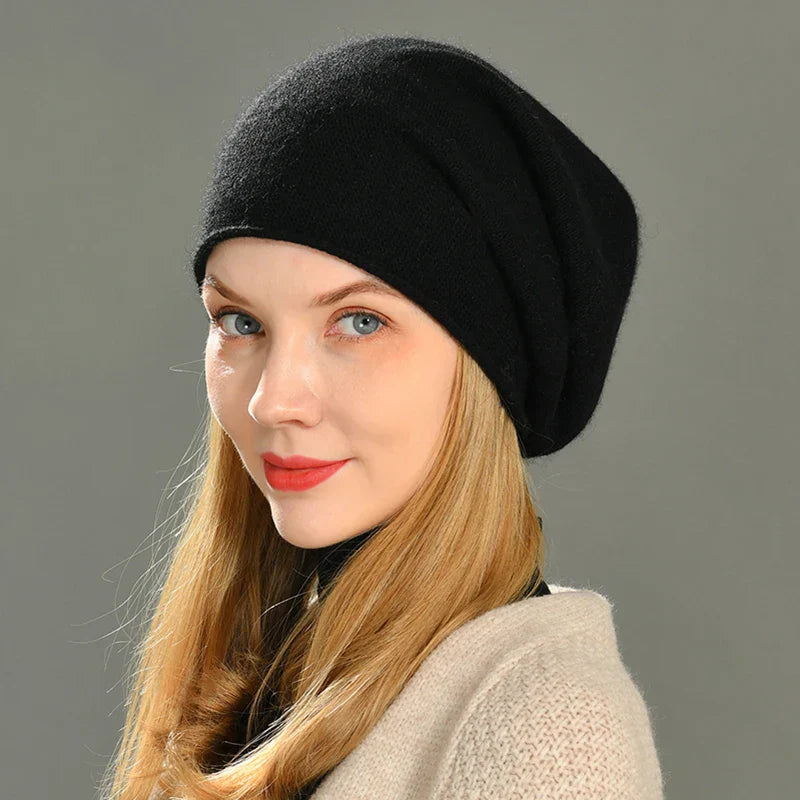 Happyhead cashmere slouch beanie for women | Aria -11