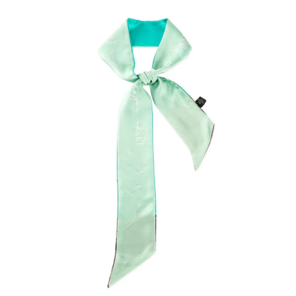 Equestrian silk scarf bag accessory for women
