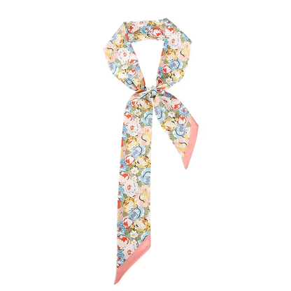 Equestrian silk scarf bag accessory for women