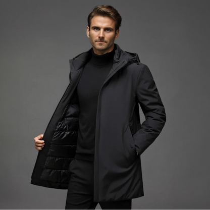 Warm hooded winter parka for men | Mario