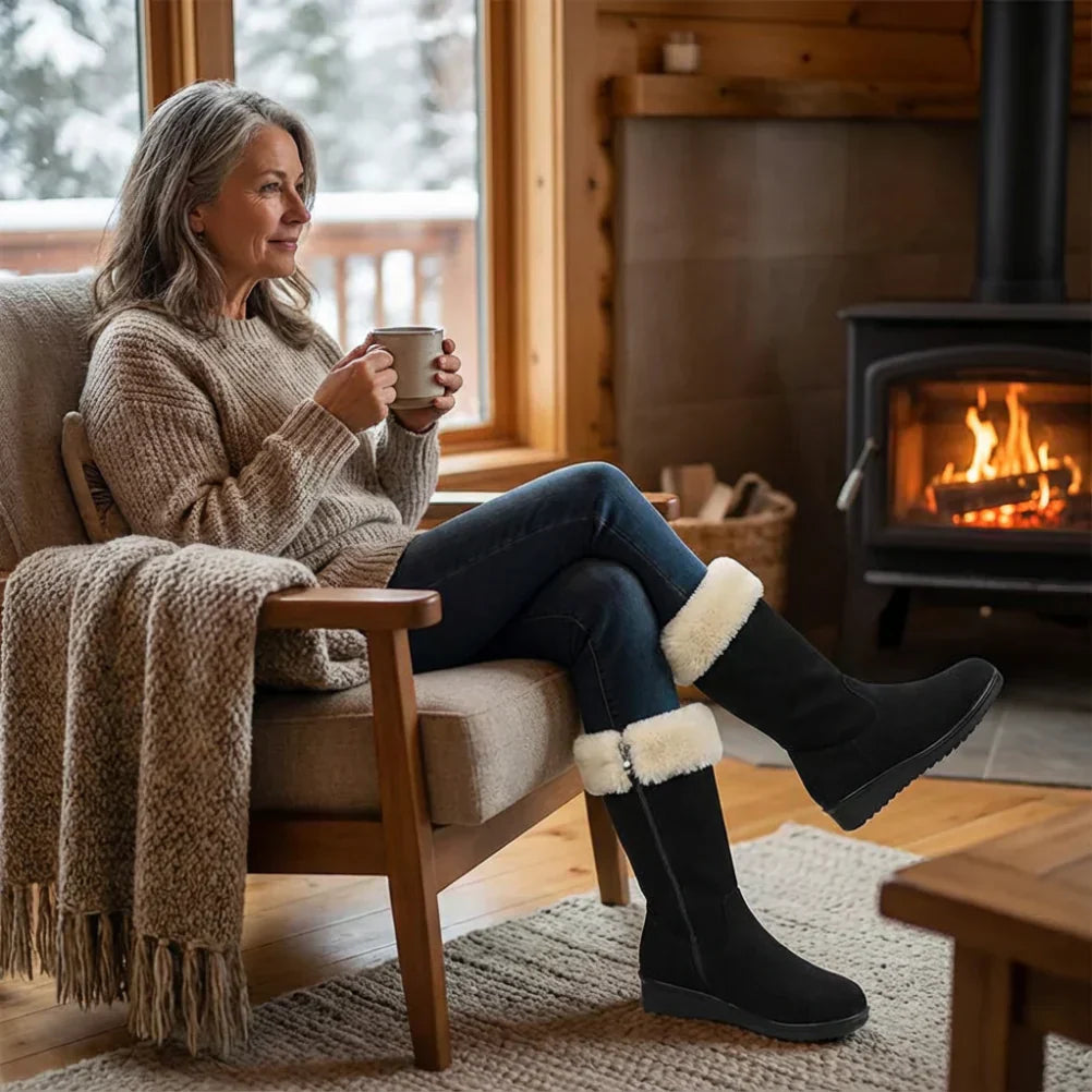 Cosy fur-lined warm winter boots for women | Hailey -8