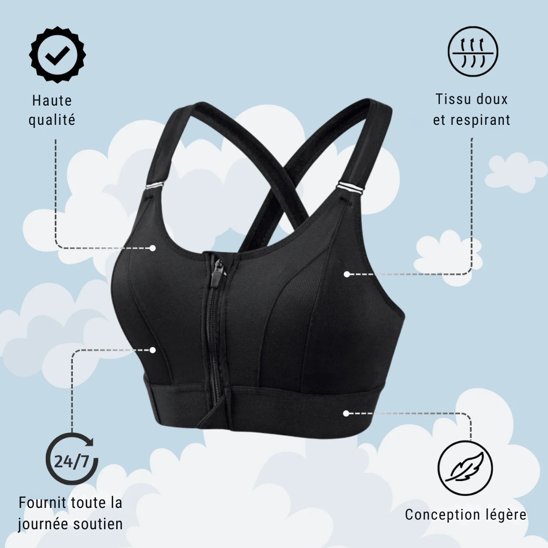 Soutien-gorge sport maintien ultime gratuit piece for women | Simone -5