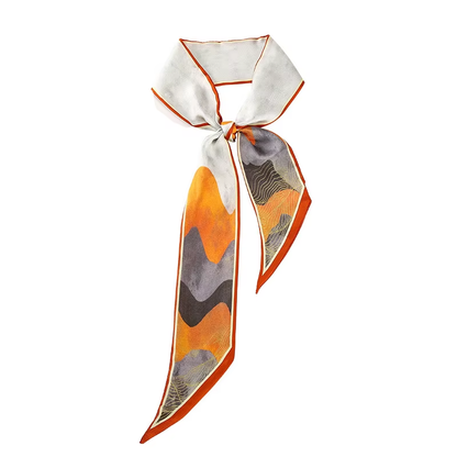 Equestrian silk scarf bag accessory for women