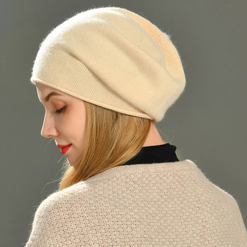 Happyhead cashmere slouch beanie for women | Aria -8