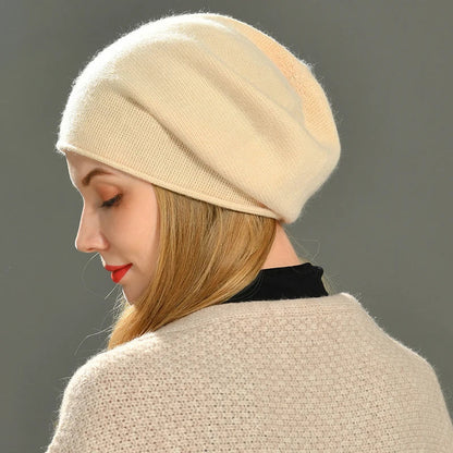 Happyhead cashmere slouch beanie for women | Aria -8