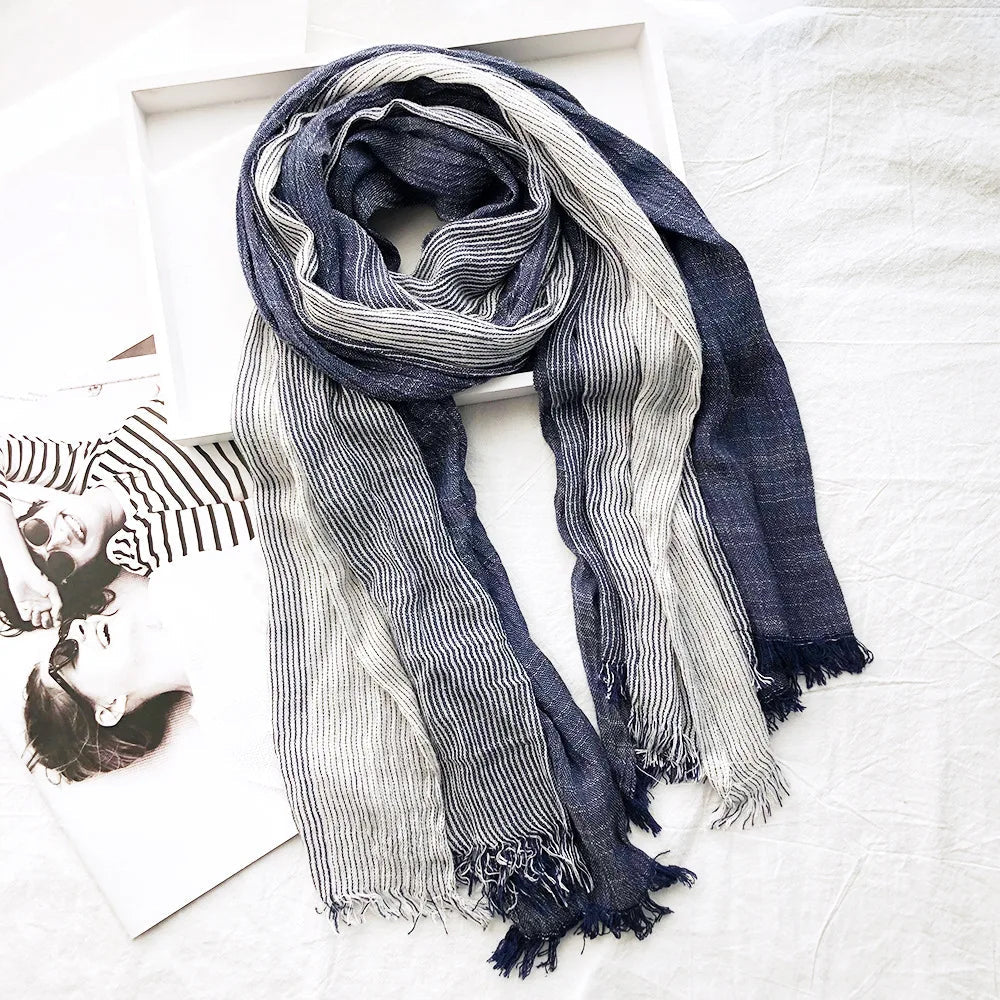 Timeless striped scarf for women | Aurora -1