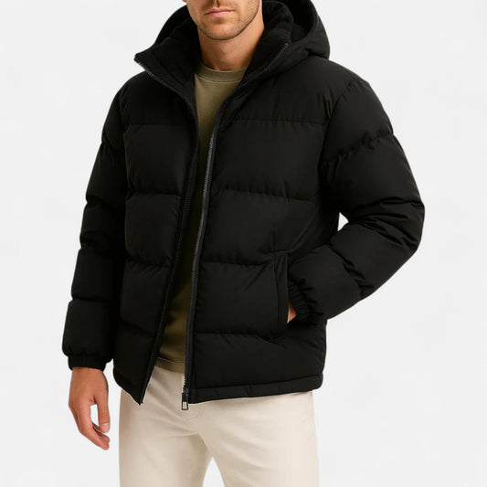 Lightweight hooded insulated puffer jacket for men -1