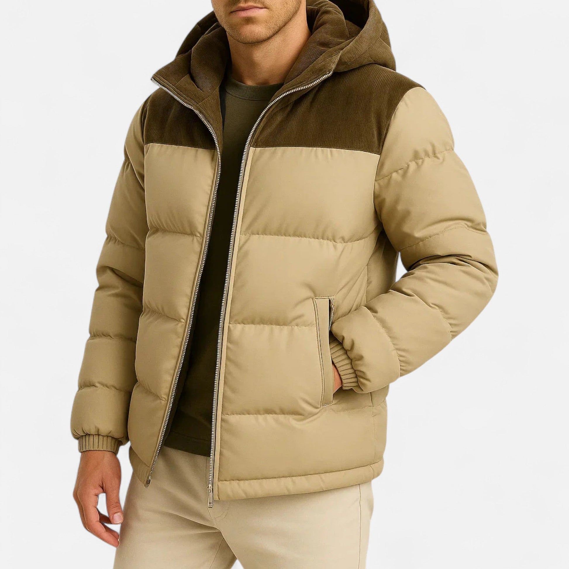 Lightweight hooded insulated puffer jacket for men -2