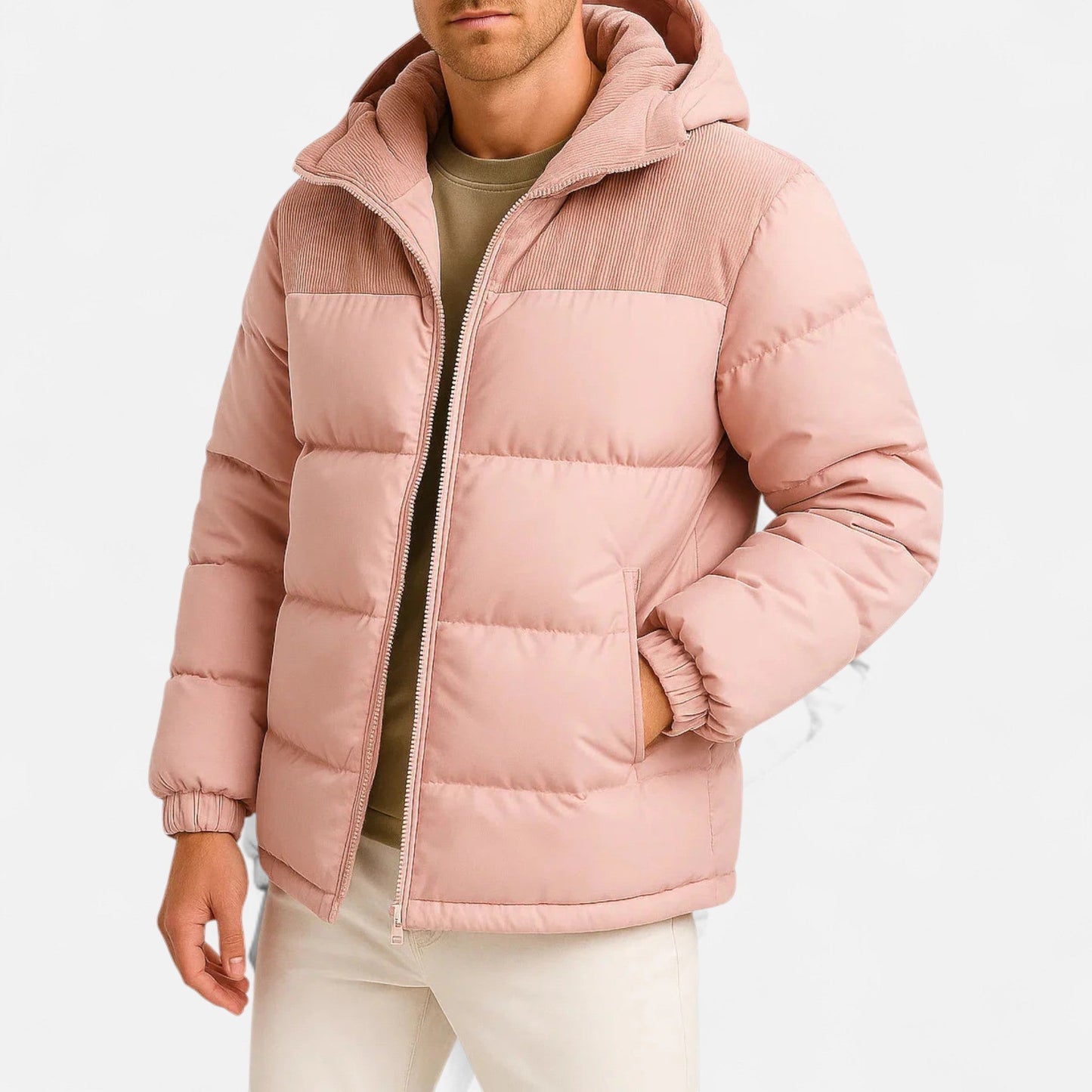 Lightweight hooded insulated puffer jacket for men -5