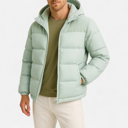 Lightweight hooded insulated puffer jacket for men -3
