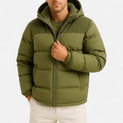 Lightweight hooded insulated puffer jacket for men -4