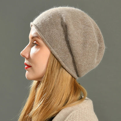 Happyhead cashmere slouch beanie for women | Aria -1