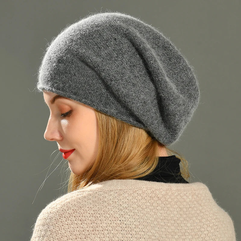 Happyhead cashmere slouch beanie for women | Aria -4