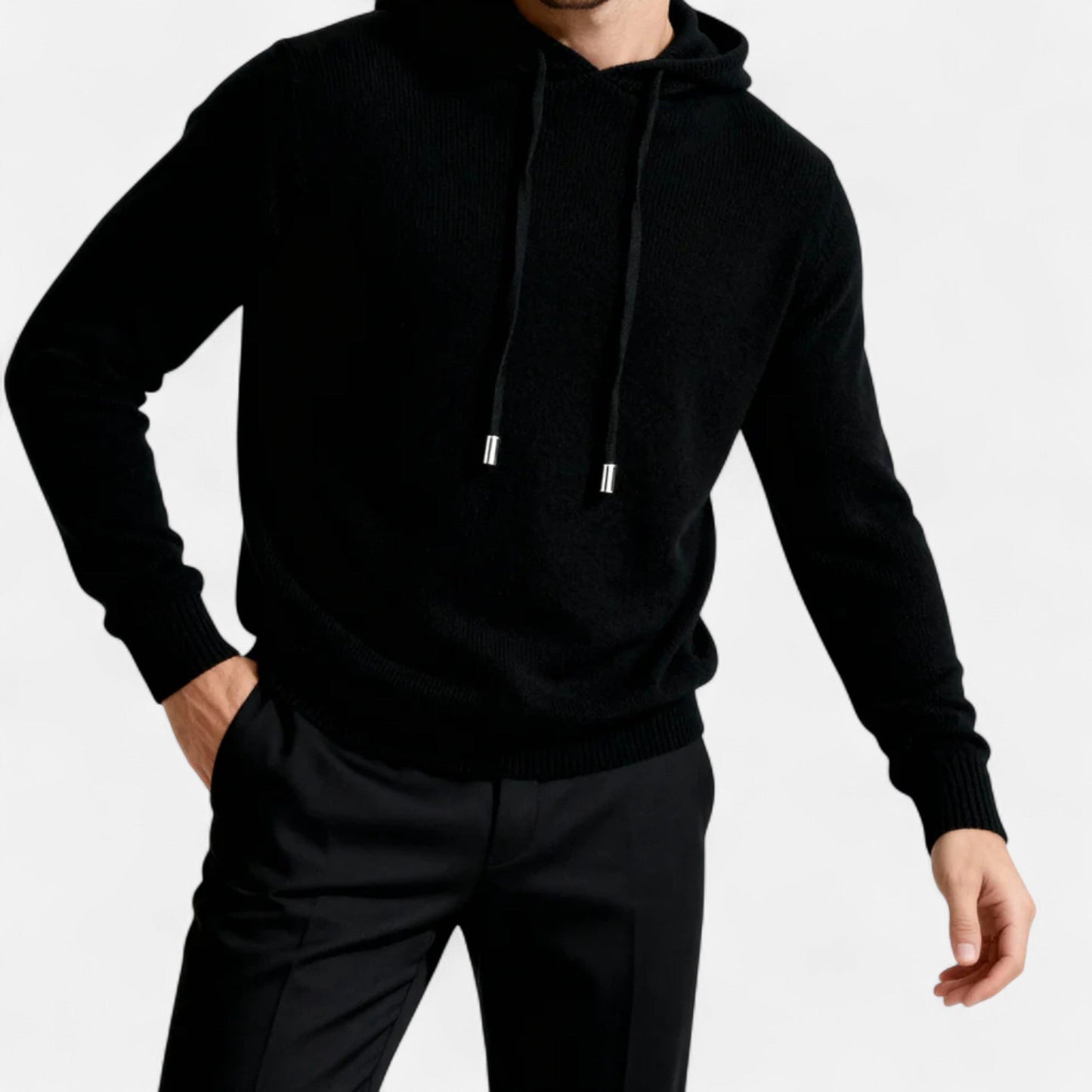 Classic cashmere everyday hoodie for men -6