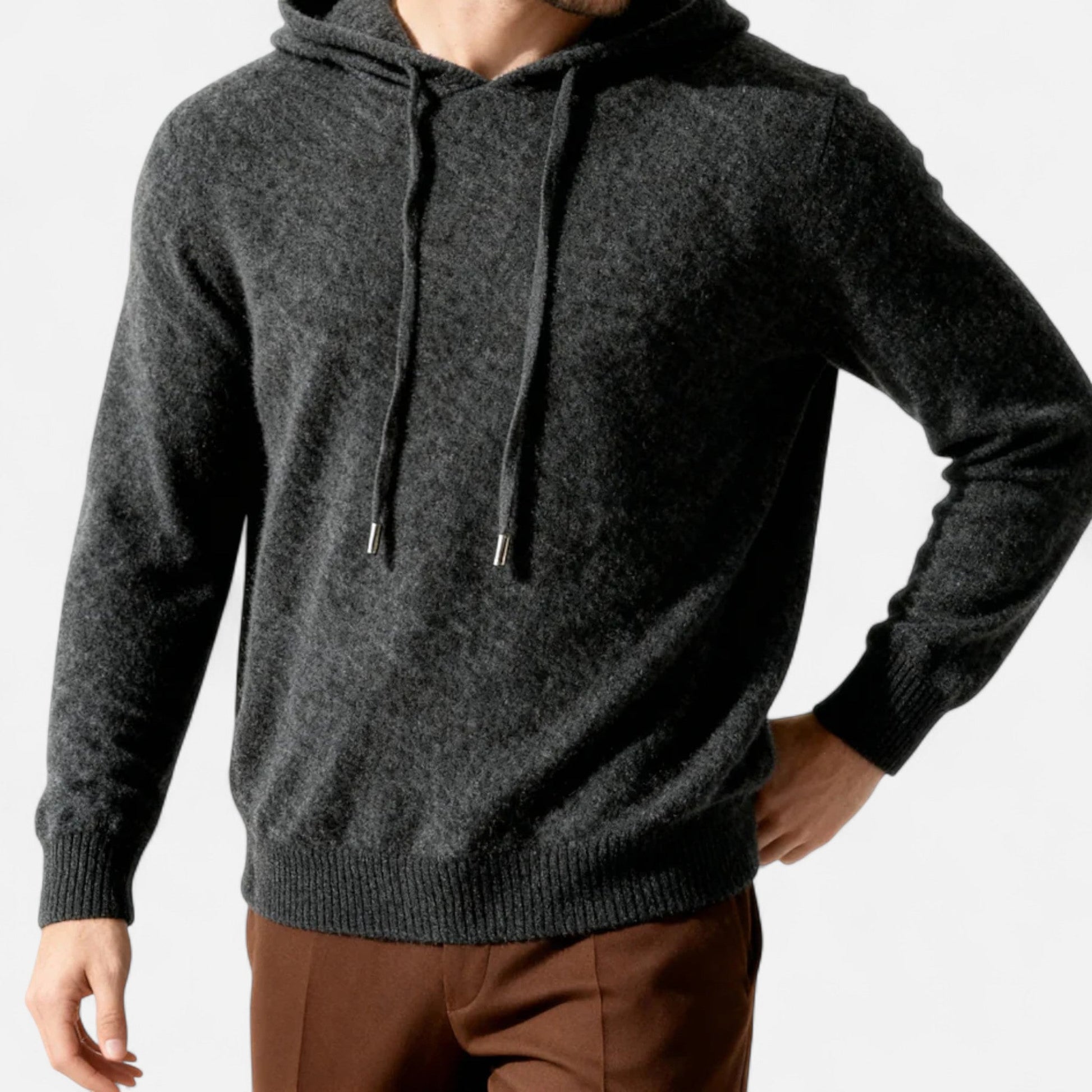 Classic cashmere everyday hoodie for men -5