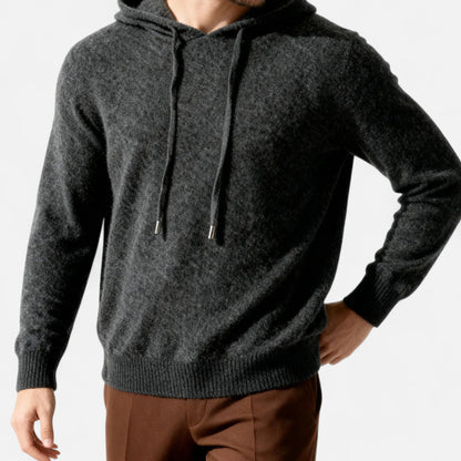 Classic cashmere everyday hoodie for men -5