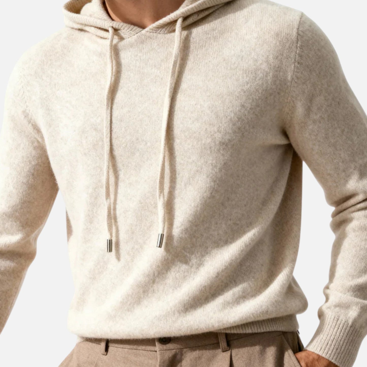 Classic cashmere everyday hoodie for men -7