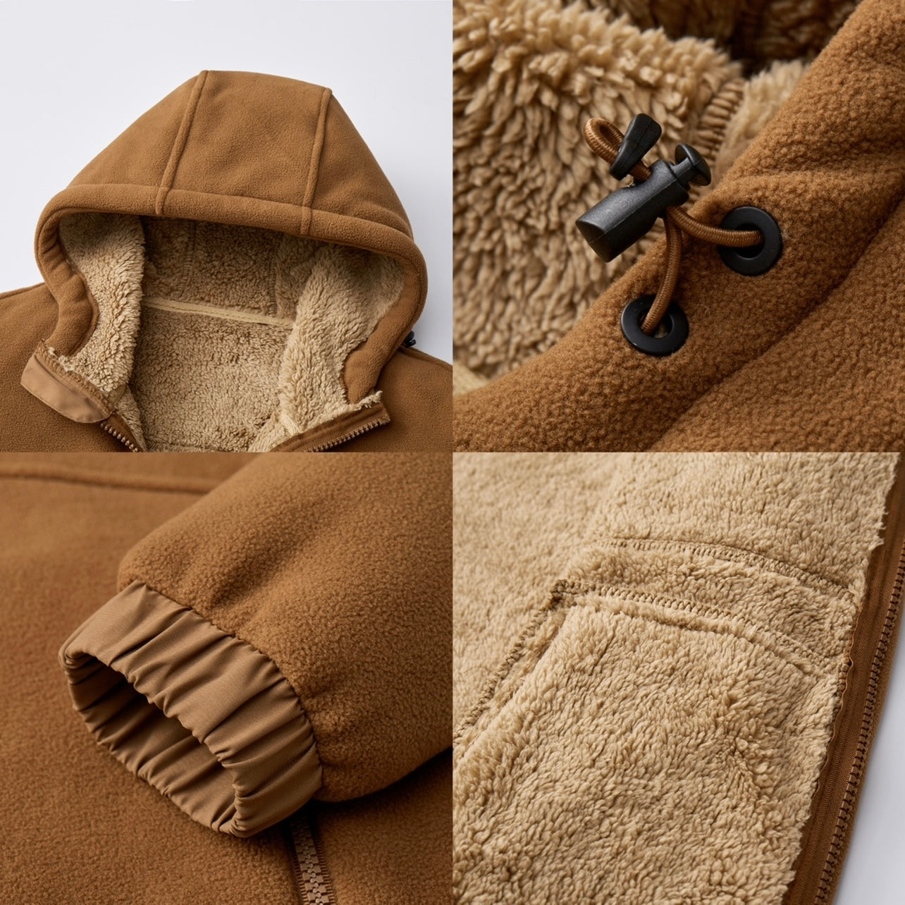 Hooded zip jacket for men | Alder -3