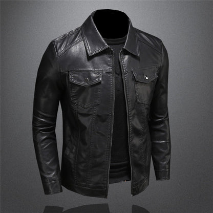 Warm leather jacket for men | Giani -3
