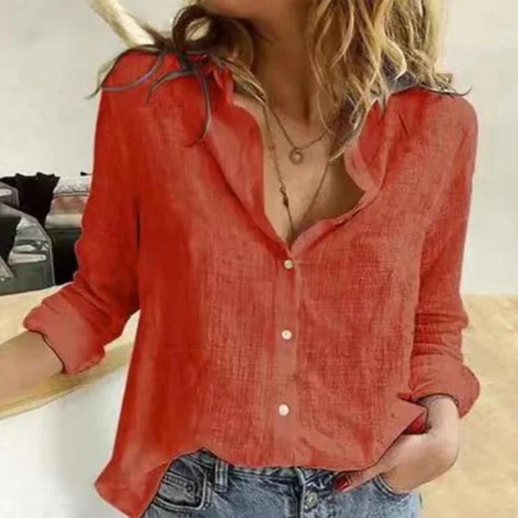 Summer linen blouse for women | Zomie -10