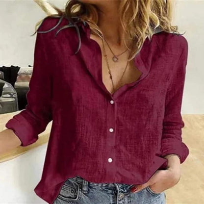 Summer linen blouse for women | Zomie -11