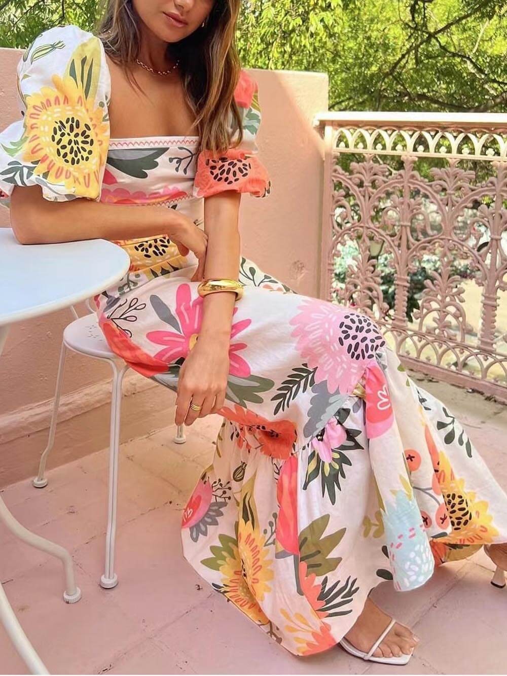 Blossom breeze summer dress for women | Aira -2