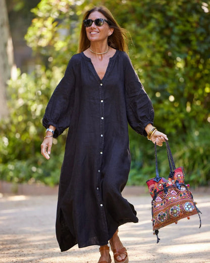Light linen dress for women | Lennie -5