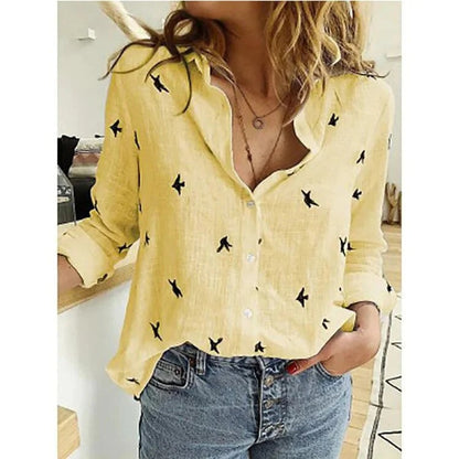 Summer linen blouse for women | Zomie -5