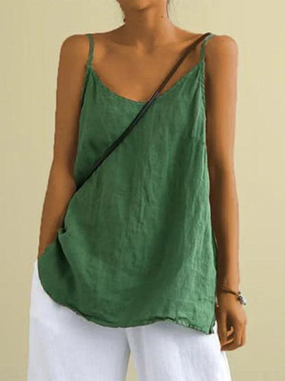 Janice spaghetti strap summer top for women -2