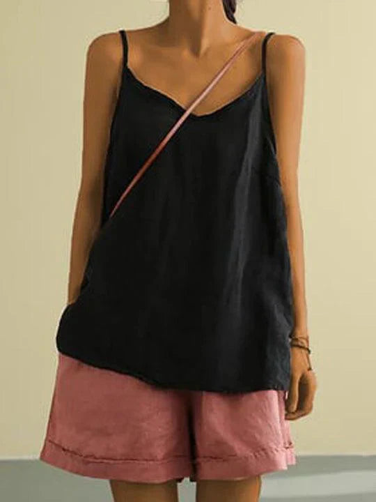 Janice spaghetti strap summer top for women -5