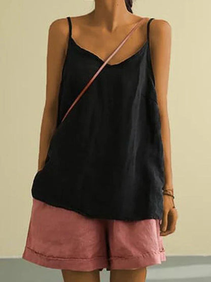 Janice spaghetti strap summer top for women -5