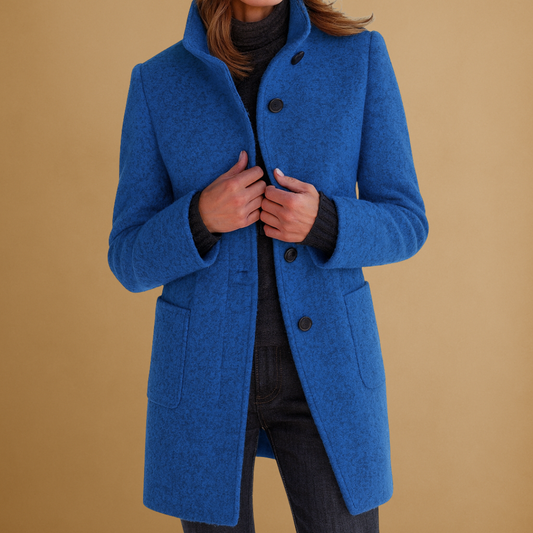 Coat long elegant boutons for women | Lucy -1