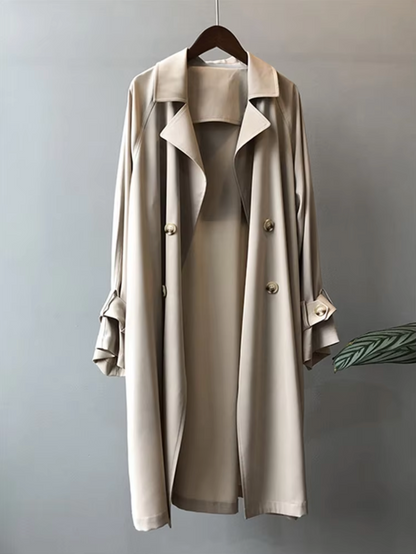Timeless long trench coat for women | Juliane -2