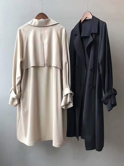 Timeless long trench coat for women | Juliane