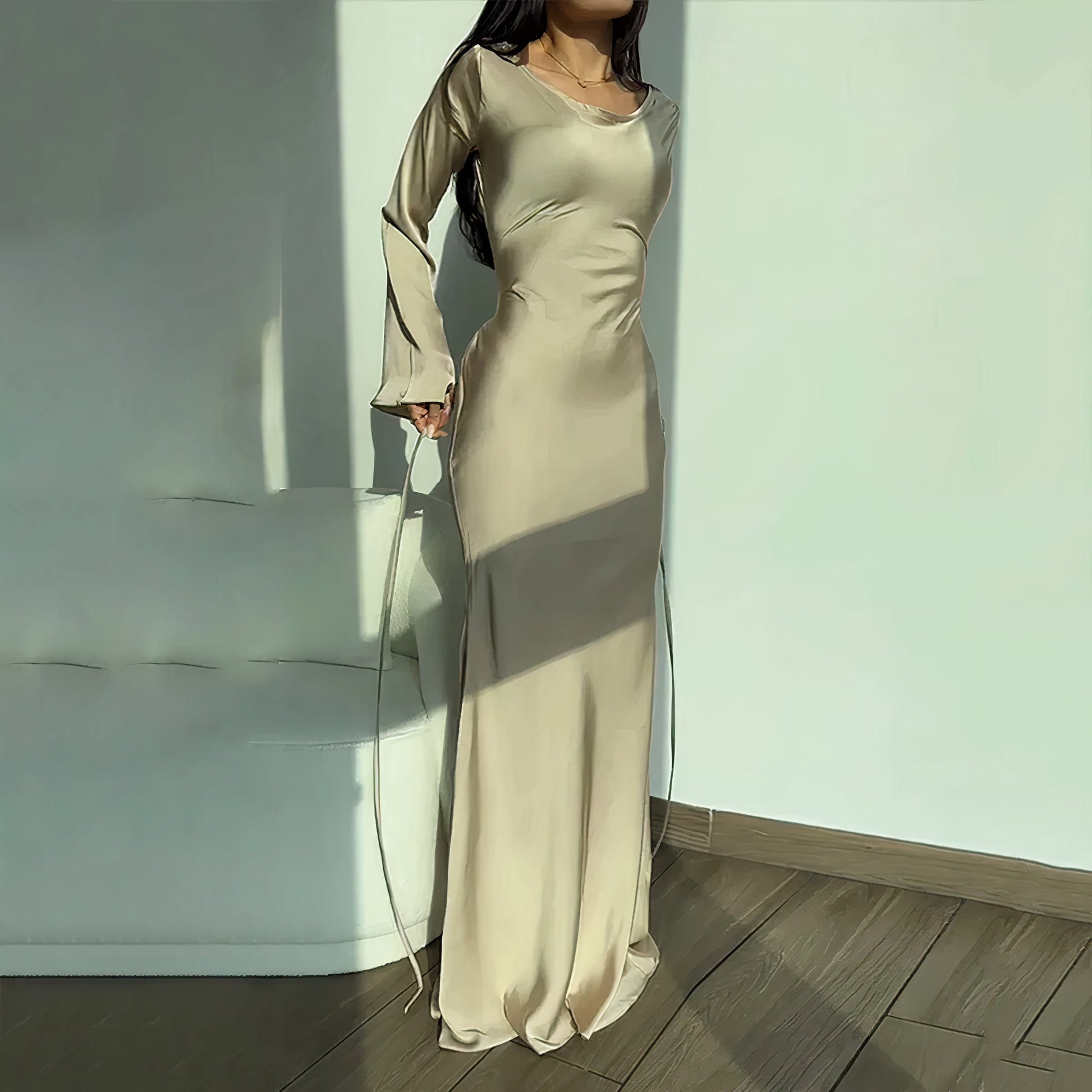 Stylish long sleeve dress for women | Karina -3