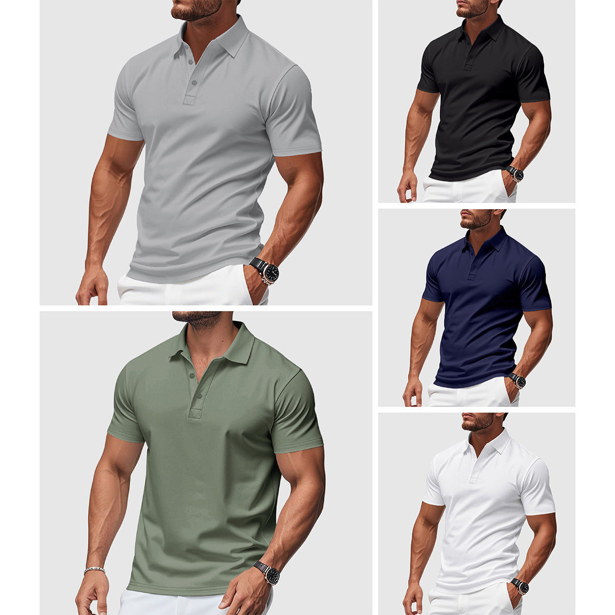 Classic timeless everyday polo shirt for men | Sander -8