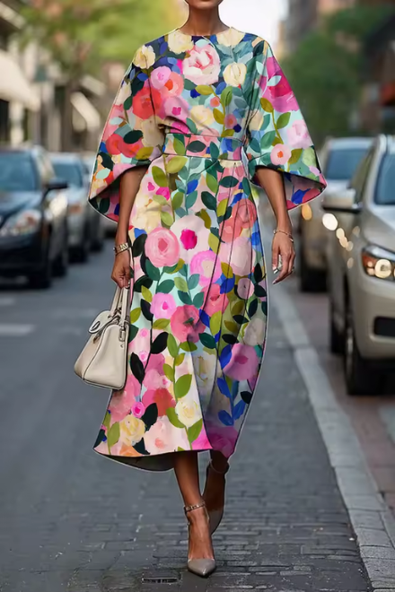 Floral dress elegant for women -1