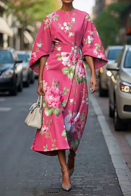 Floral dress elegant for women -3