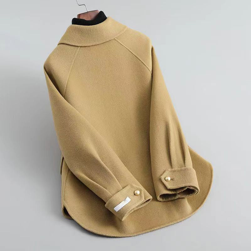 Elegant pearl button coat for women | Celeste -5