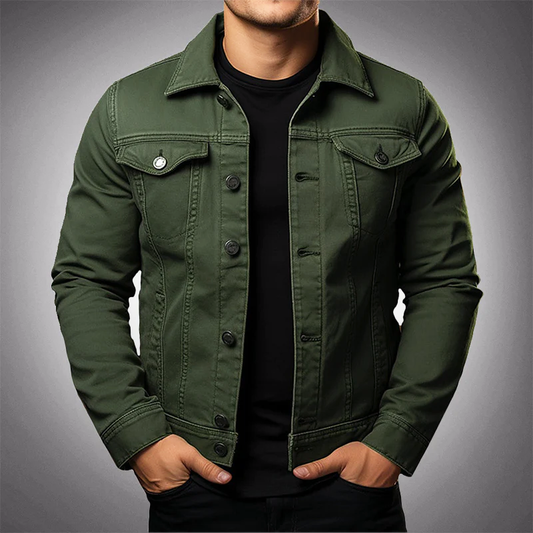 Modern button-front casual jacket for men | Armand -1