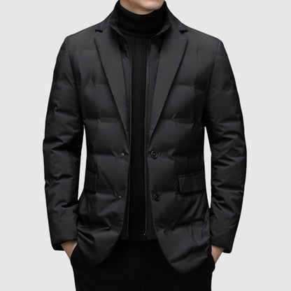 Elegant quilted button jacket for men | Lorenzo -2