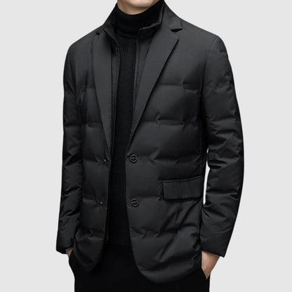 Elegant quilted button jacket for men | Lorenzo -7