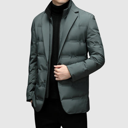 Elegant quilted button jacket for men | Lorenzo -5