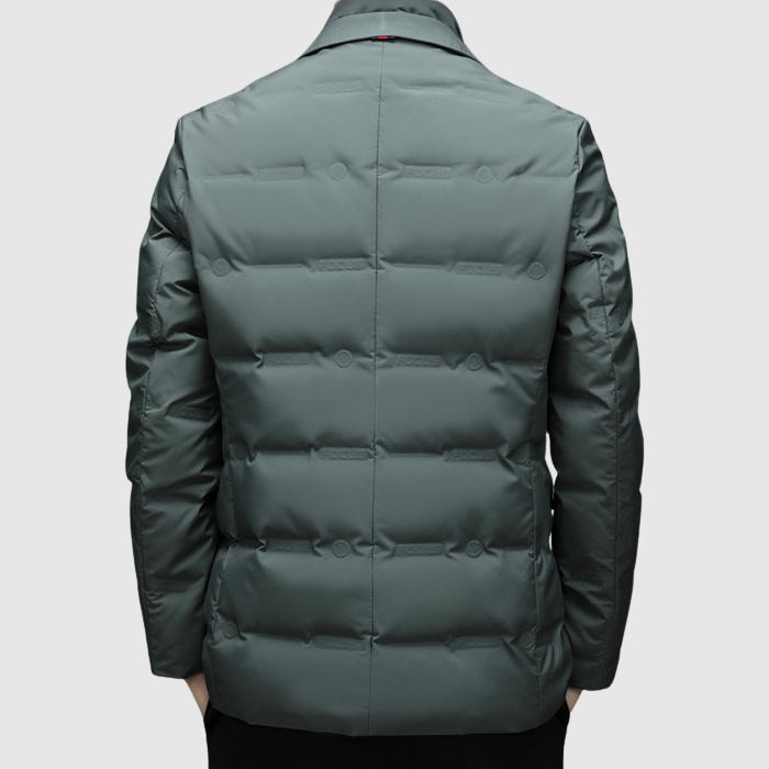 Elegant quilted button jacket for men | Lorenzo -6