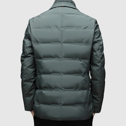Elegant quilted button jacket for men | Lorenzo -6