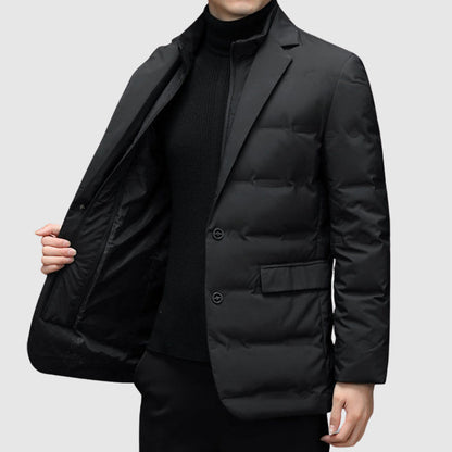 Elegant quilted button jacket for men | Lorenzo -8