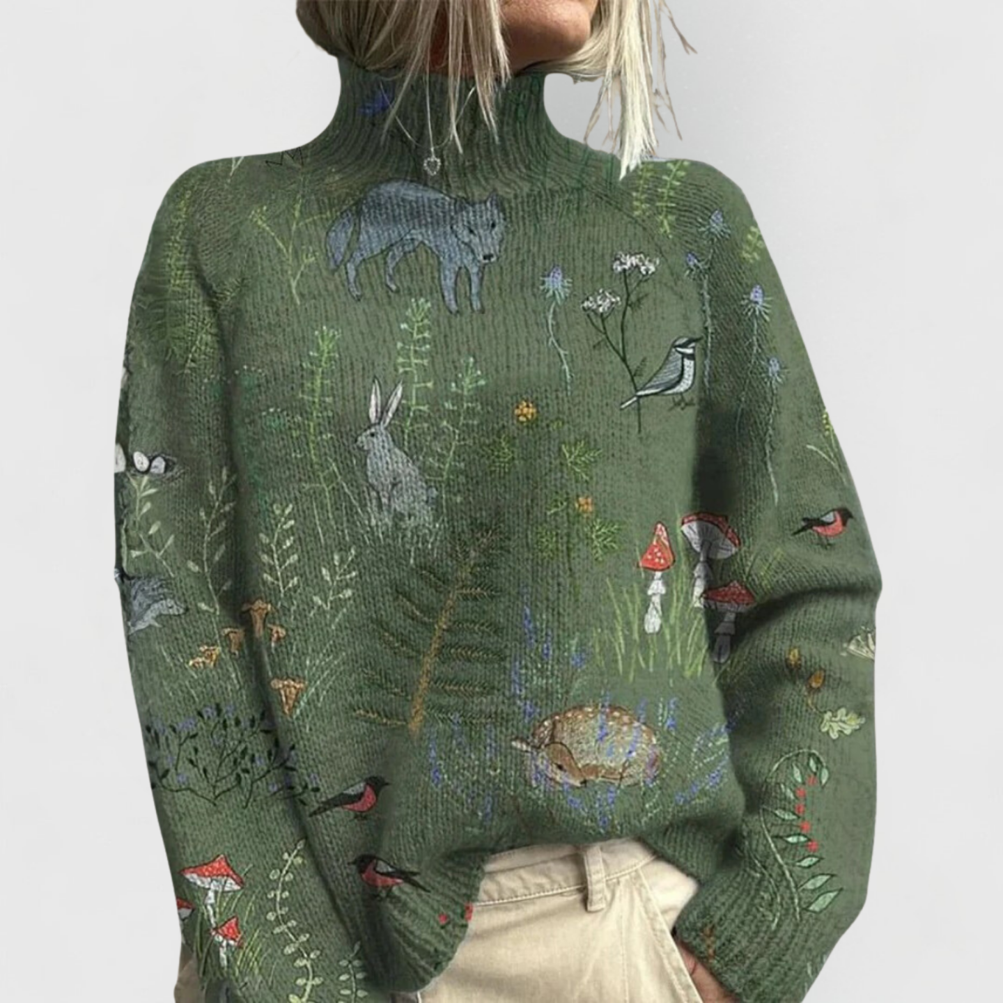 Cosy turtleneck jumper for women | Seren -2