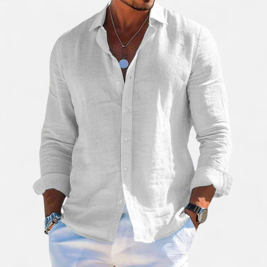 Classic linen heritage everyday shirt for men -1