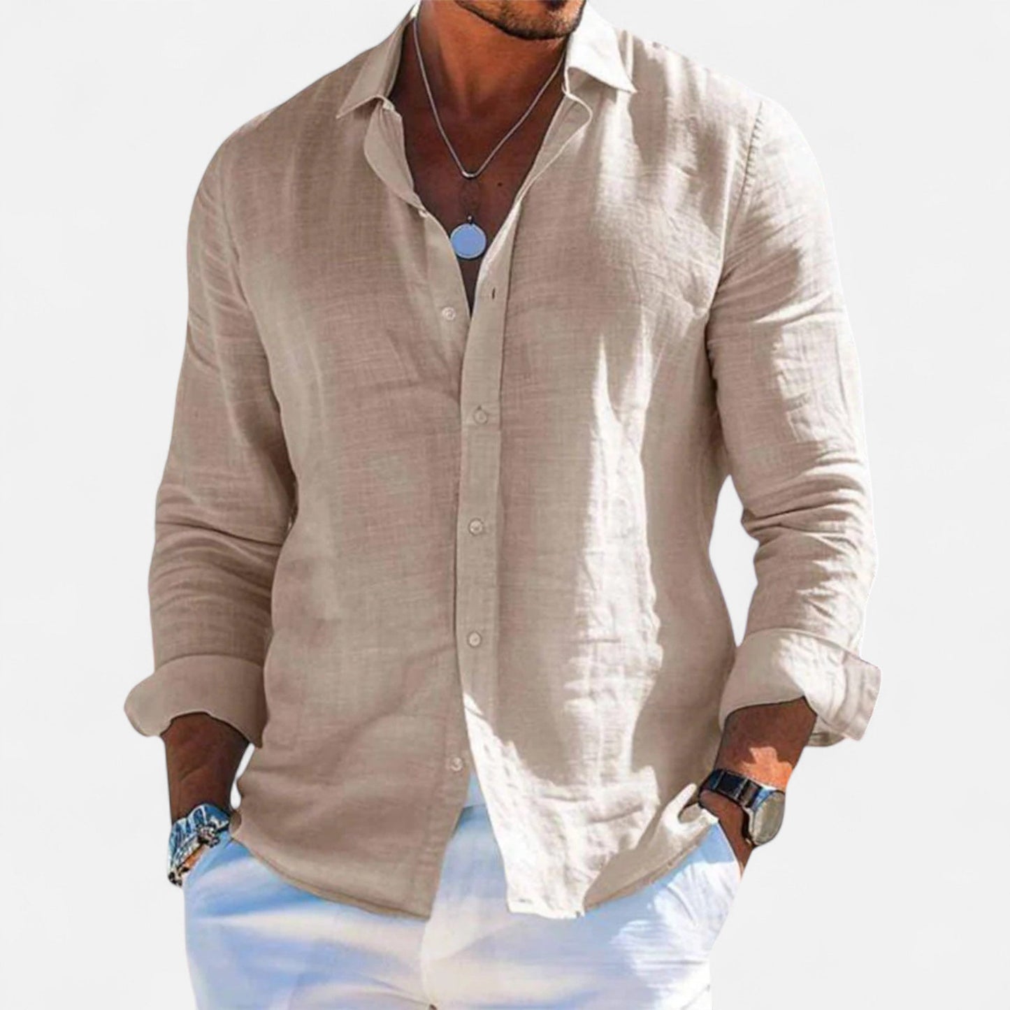 Classic linen heritage everyday shirt for men -2