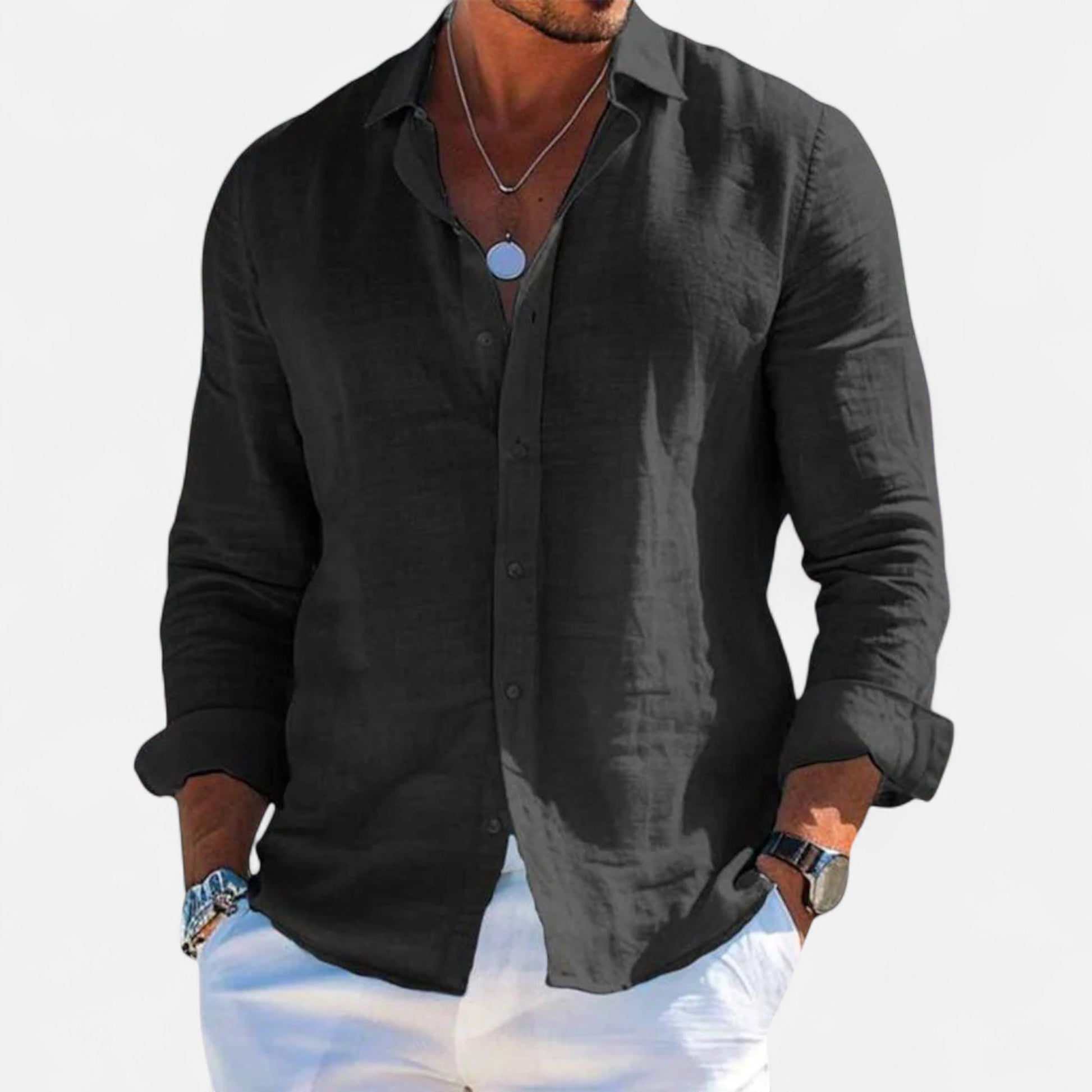 Classic linen heritage everyday shirt for men -6